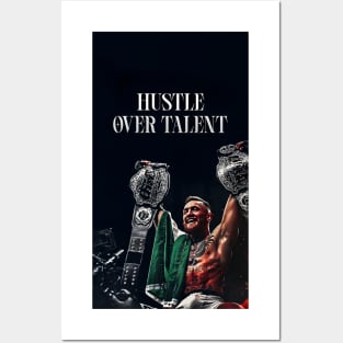 HUSTLE Over TALENT Posters and Art